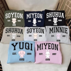 GIDLE Members Sweatshirt, GIDLE i-DOL World Tour T-shirt, G-Idle I Sway Album Shirt, (G)I-dle Members Kpop Miyeon Minnie Soyeon Yuqi Shirt