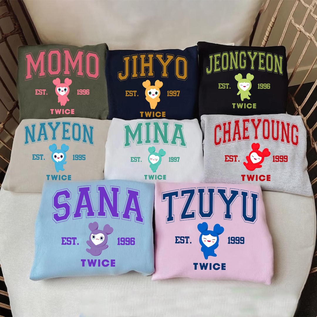 NCTCITY Twice Felpe con Cappuccio Sweatshirts Maglione Manica Lunga Autunno Invernale Pullover Top Casual per Uomini e Donne NA YEON Jung YEON Momo Sana Ji Hyo Mina DAHYUN CHAE Young TZUYU