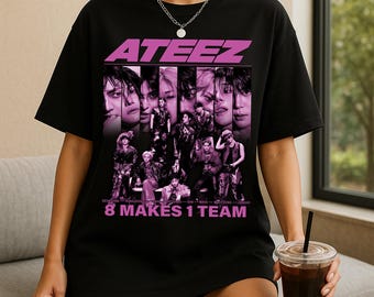 Retro Ateez Kpop Graphics T-shirt, Ateez Golden Hour Part 5 Shirt, Ateez Bad Shirt, Ateez World Tour Shirt, Ateez Members Kpop Tee Sweater