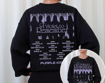 Purple Kiss A Violet To Remember Tour Sweatshirt, Purple Kiss Our Now Album Shirt, Purple Kiss World Tour 2025 Shirt, Purple Kiss Members