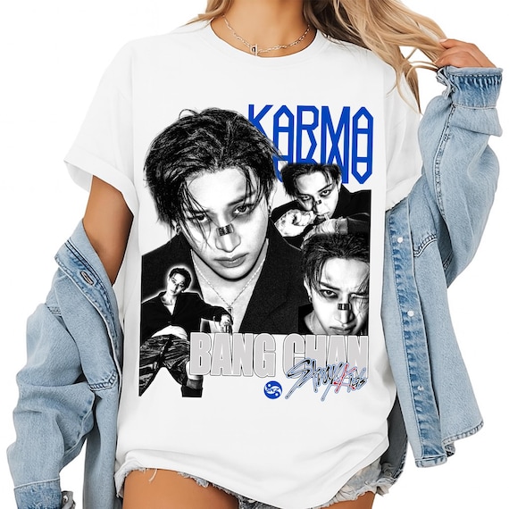Retro Bang Chan Stray Kids T-shirt, Stray Kids Karma Album Shirt