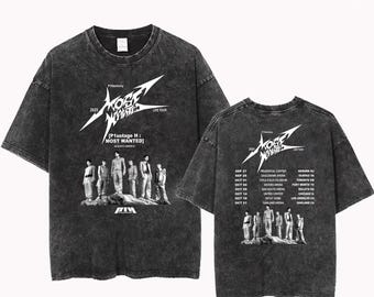2025 P1harmony LIVE TOUR P1ustage H Most Wanted Mineral Wash Tee