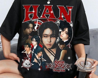 Retro Han Stray Kids T-shirt, Stray Kids dominATE SKZOO World Tour US 2025 Shirt, Evil Skzoo Shirt, Stray Kids Ate Album Shirt Sweater