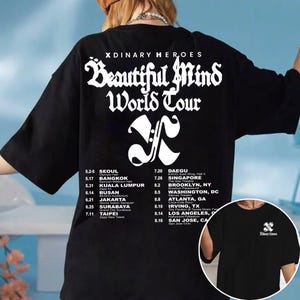 Xdinary Heroes Beautiful Mind World Tour 2025 T-shirt, Xdinary Heroes Beautiful Mind Shirt, dinary Heroes Live and Fall Album Shirt Sweater