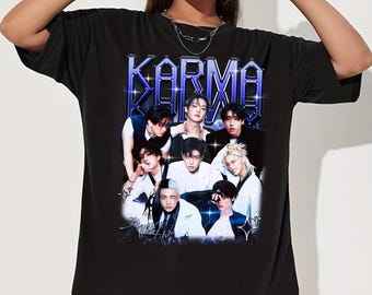 Straykids Karma Mineral Wash Shirt: SKZ World Tour Merch - Etsy