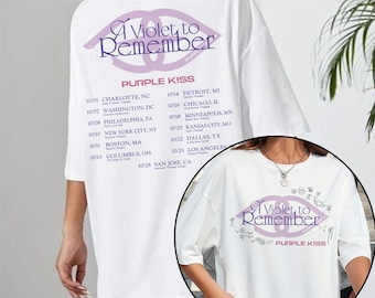 Purple Kiss A Violet To Remember Tour T-shirt, Purple Kiss Our Now Album Shirt, Purple Kiss World Tour 2025 Shirt, Purple Kiss Members