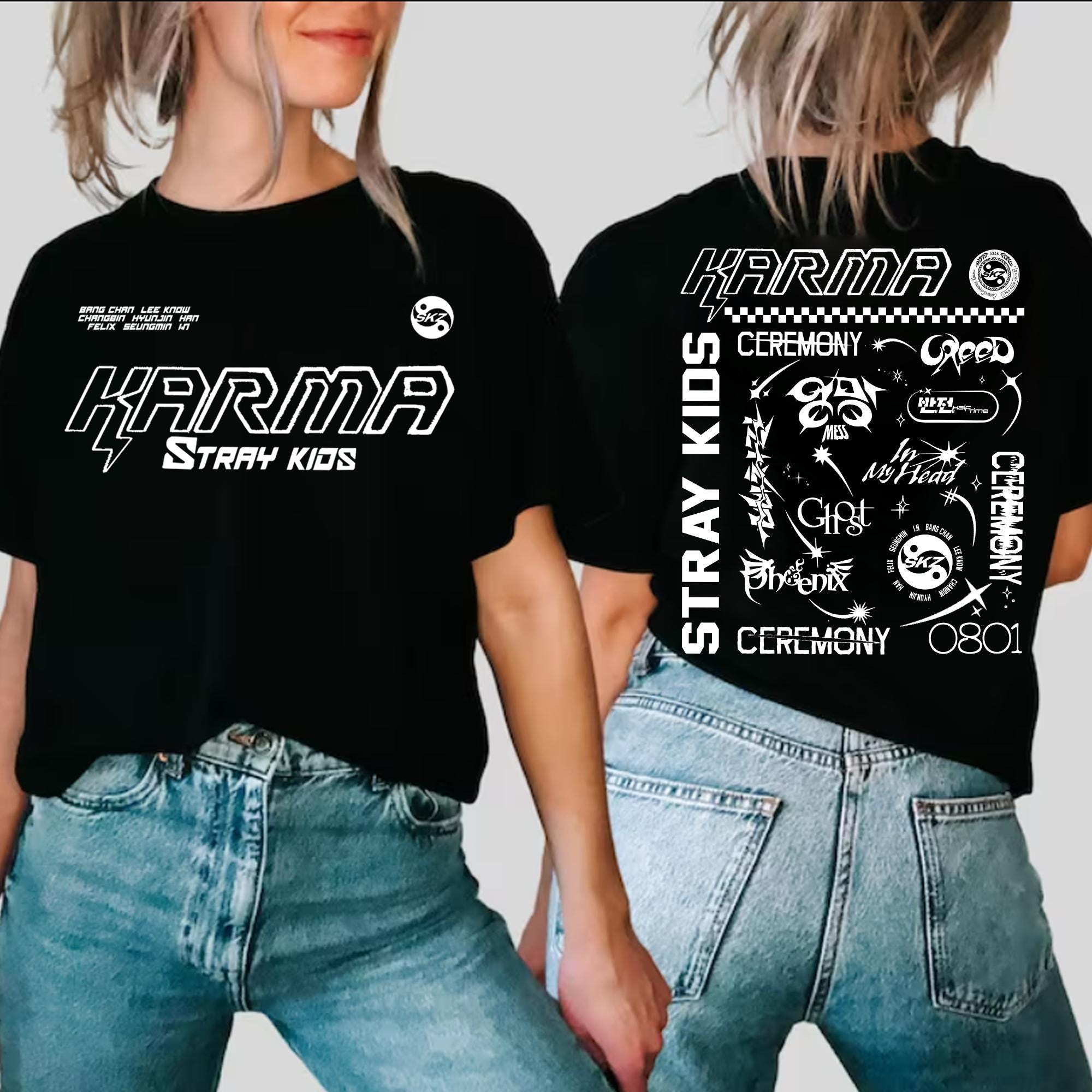 Stray Kids Karma Tracklist Hoodie, Stray Kids Ceremony Shirt