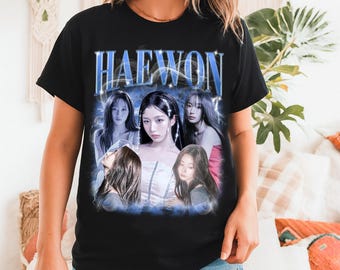 Retro Haewon NMIXX Kpop T-shirt, Nmixx Blue Valentine Album Shirt