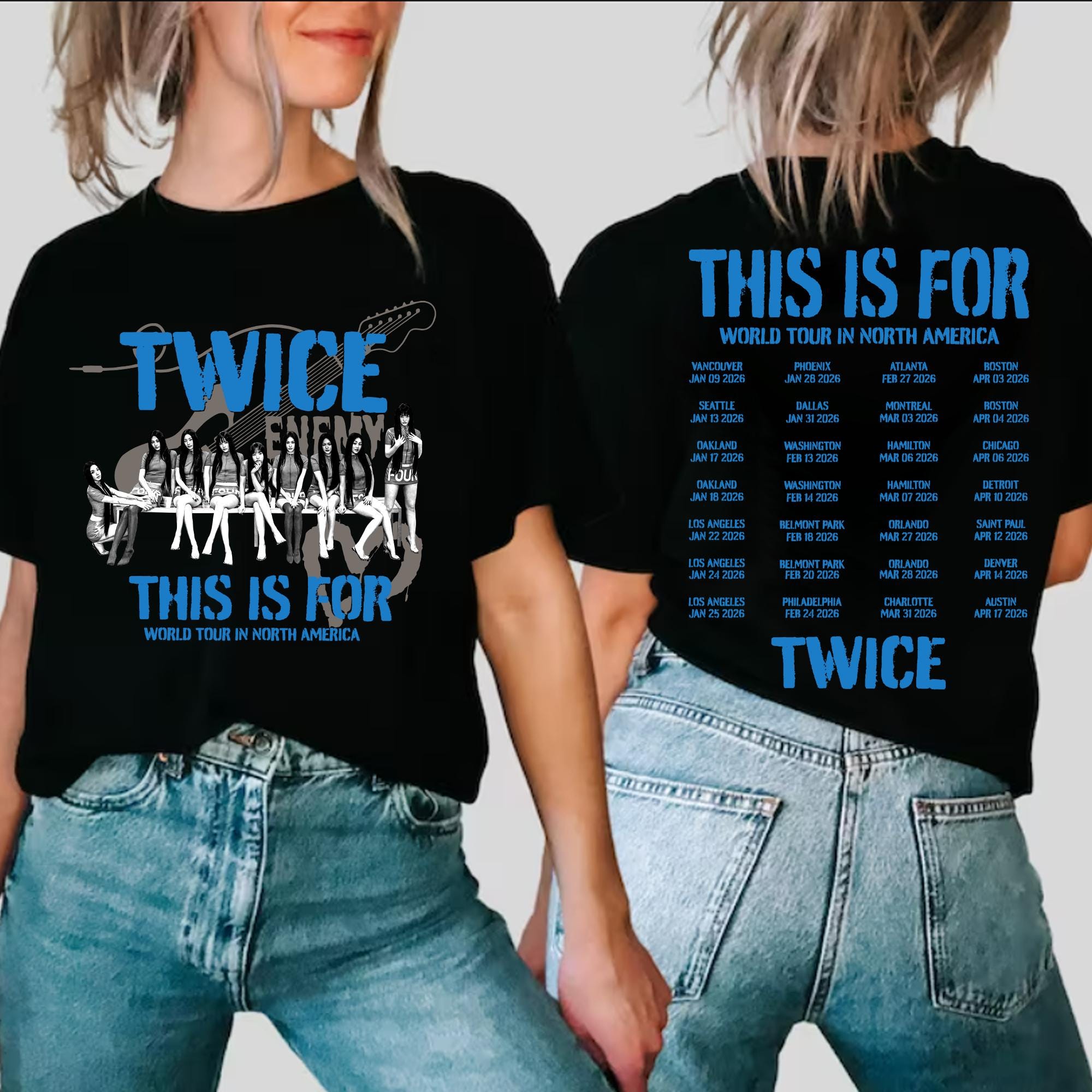 Twice This is for World Tour in US T-shirt, This is for World Tour