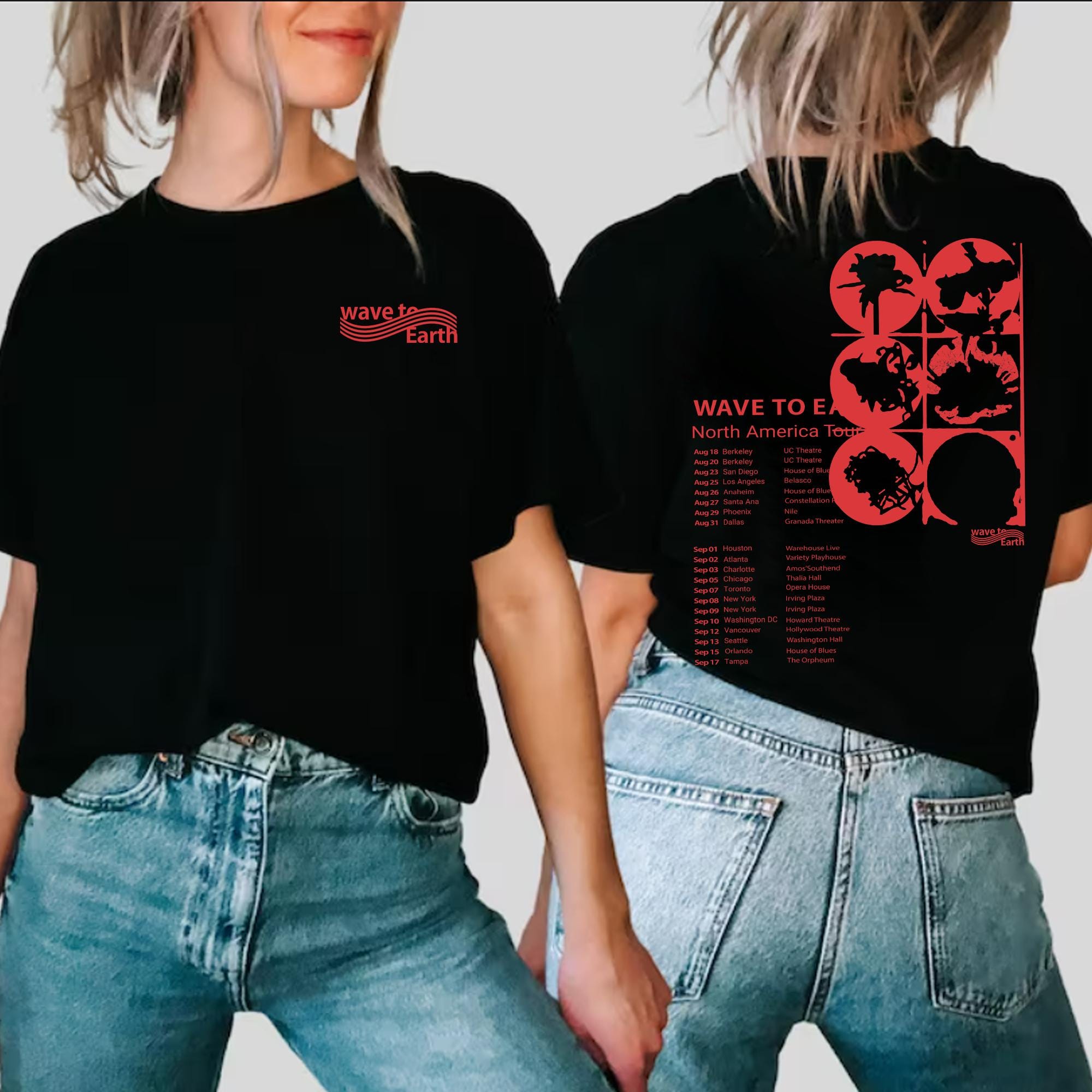 Wave To Earth flaws and all tour Tシャツ L Wave to Earth - 
