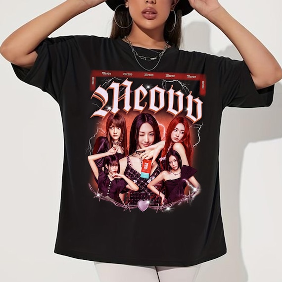 Retro Meovv Kpop T-shirt, Meovv My Eyes Open Vvide Album Shirt