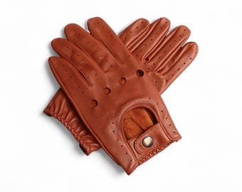 Leather Driving Gloves Men & woman Gloves with Touch Screen, Soft Lambskin car Gloves, Gifts For Him, Easter Gifts.