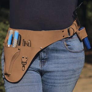 Leather Florist Tool Belt: Heavy Duty Garden & Landscaping Bag