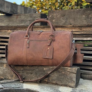 leather duffel weekender bag men PERSONALIZED duffle bag full grain leather overnight weekend bag travel gifts for him gym boyfriend holdall