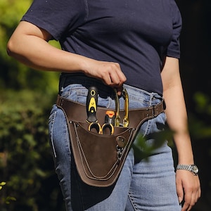 Florist Tool Belt, Garden Tool Belt, Farm Belt, landscaping , Floral Tool Belt+ Hammer Holder, Tool Bag, Gardener Bag, Florist Easter Gift.