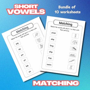 Short Vowel Worksheets: Kindergarten & Grade 1 Reading Activities (PDF)