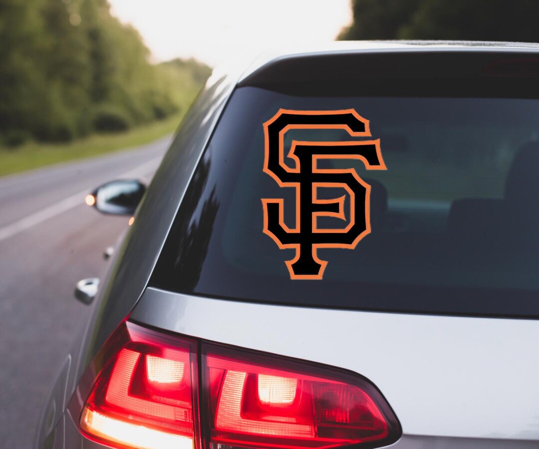 MLB San Francisco Giants Car Track Window Film Decal (10"x7.5&quot