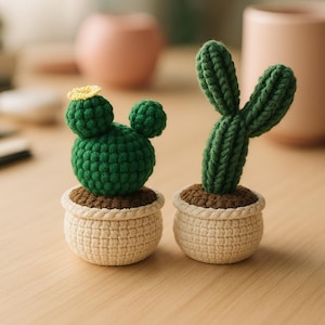 Cute cactus in a pot Crochet PATTERN &VIDEO Amigurumi Crochet Pattern Crochet Cactus in a Cute Pot gift| sentimental gifts for husband