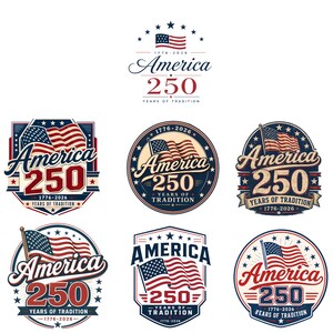 America 250 Embroidery Design | 1776–2026 Anniversary Years of Tradition PES DST JEF VP3 | Hat Shirt