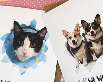 Custom Holiday Card: Personalized Greeting Card with your own picture and message