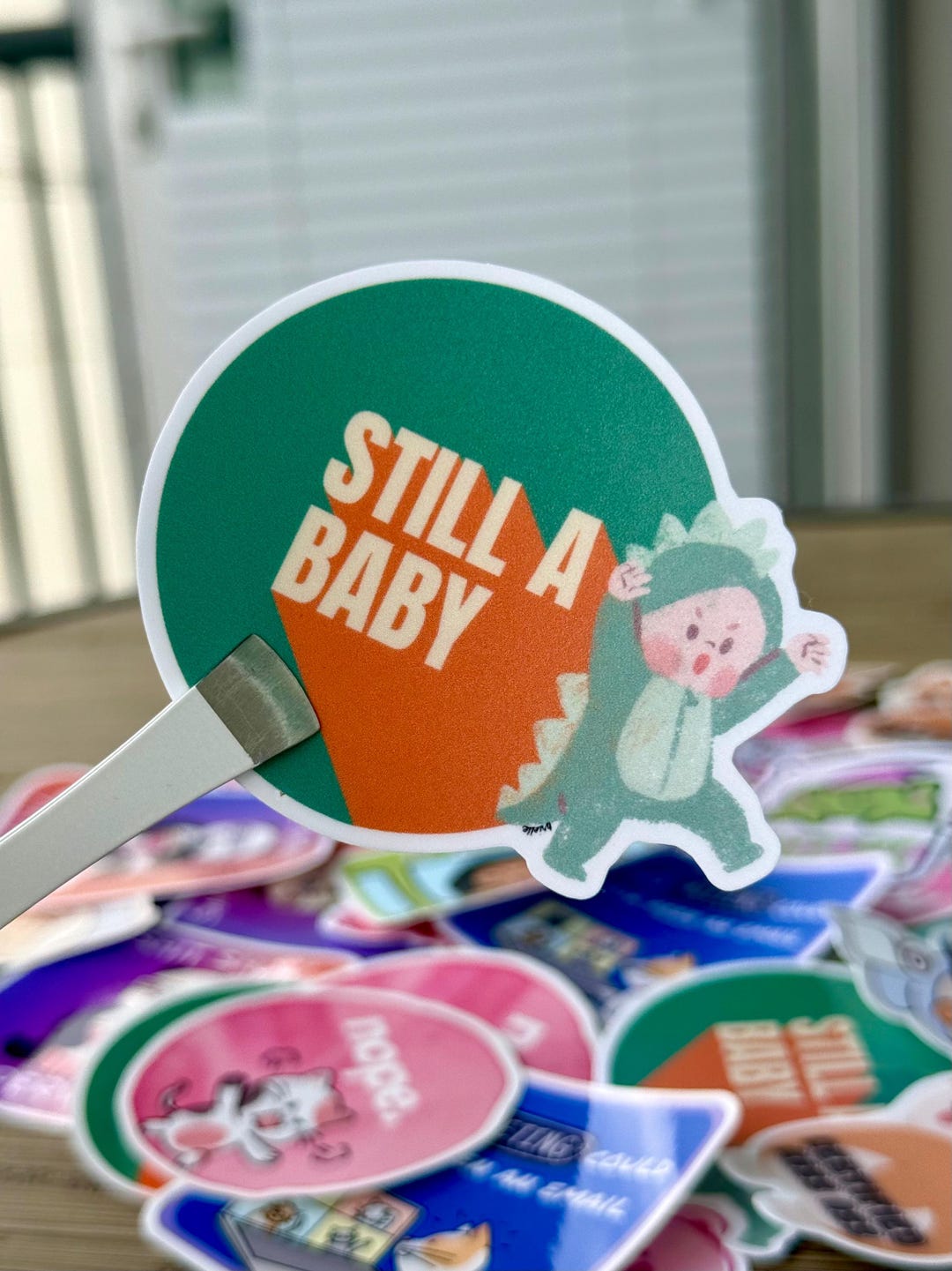 Still a Baby Vinyl Sticker - Matte Glossy Holographic Decal - Etsy