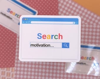 Funny Motivation Sticker: Matte, Holographic, Glossy - Laptop, Water Bottle