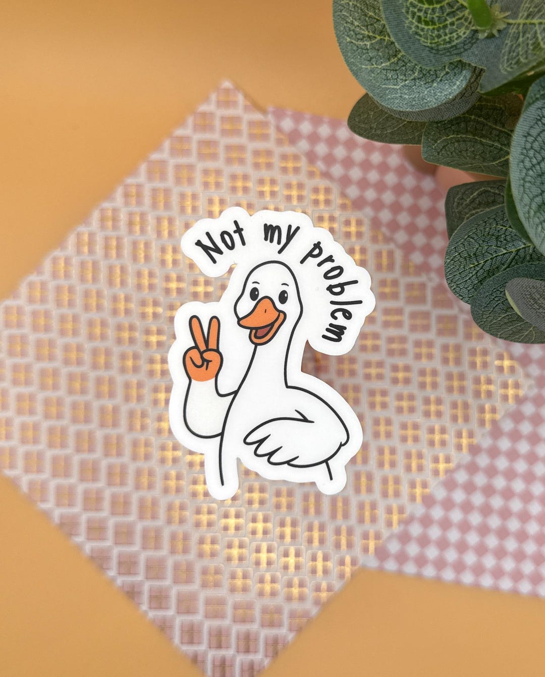 Problems Goose Not My Problem Goose Sticker: Funny Laptop Decal, Durable & Waterproof ...