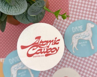 Personalized Face Stickers: Custom Portrait, Laminated Vinyl Party Favors