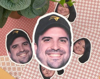Personalized Face Stickers: Laminated Vinyl Party Favors