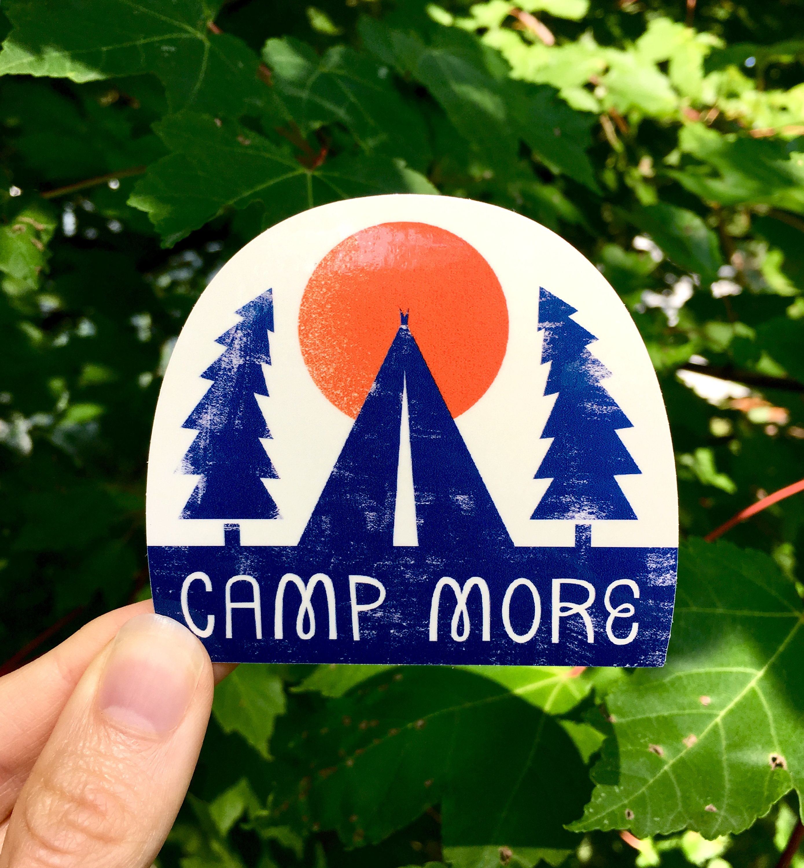 Camp More Vinyl Sticker Camping Sticker Tent Sticker Camp Etsy