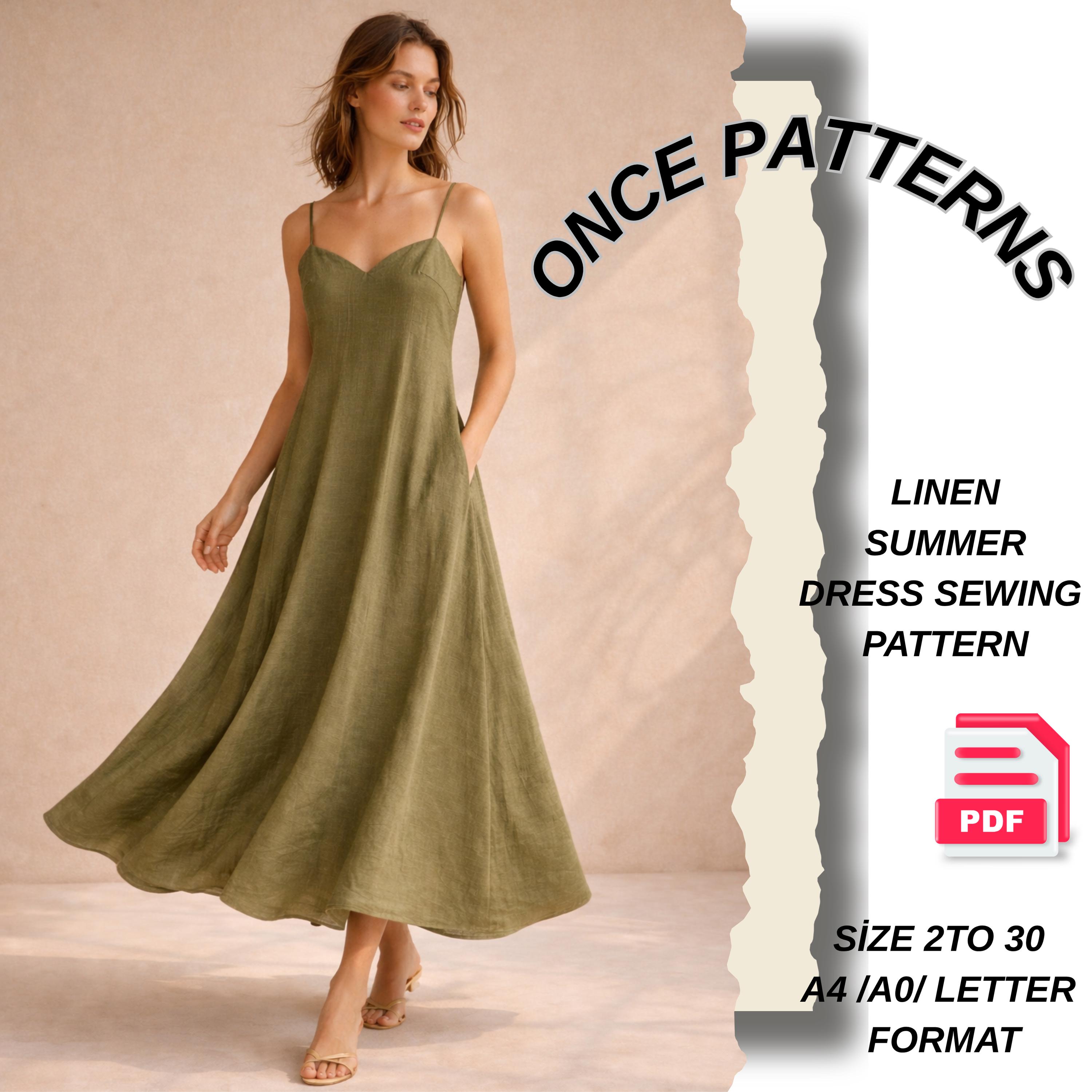 A Line Tank Dress Pattern - Etsy A Line Tank Dress Pattern - Etsy