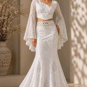 Indian Wedding Dress Two Piece - Etsy