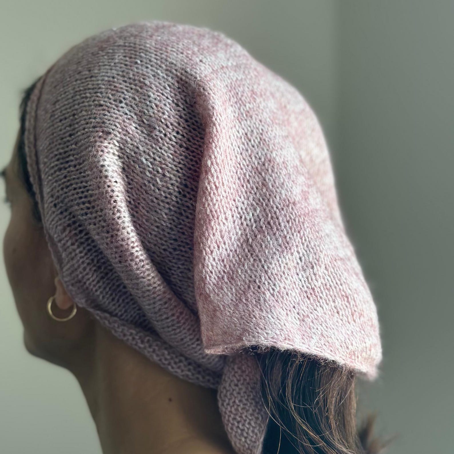 Small Triangle Scarf Knitting Pattern- Knit Kerchief Pattern - Beginner ...