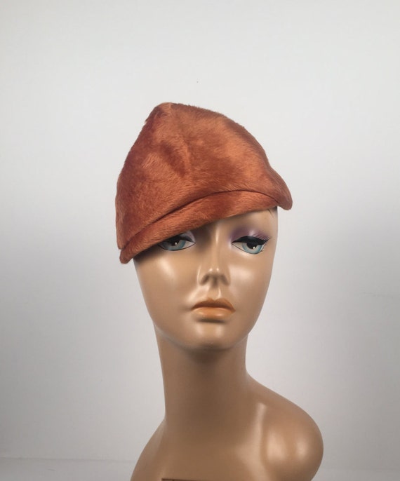 Vintage Chapeaux Cognac Fascinator Mini Hat - image 4