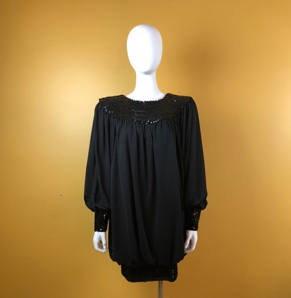 Vintage 1980s Shuet Young for HW Collections Blac… - image 1