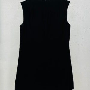 Vintage 1980s Black Velour Vest with Rhinestone Buckles image 6