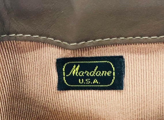 Vintage 1980s Mardone USA Taupe Leather Convertib… - image 4
