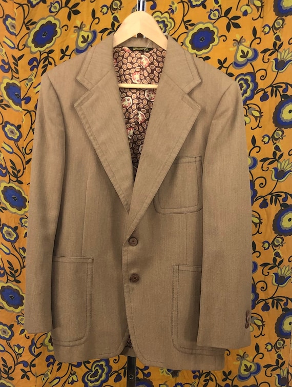 Vintage Men's Tom Weiskopf Brown Blazer