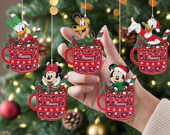 パーソナライズされたディズニークリスマスミニーマウスオーナメント