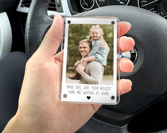 Dad Car Visor Clip, Custom Photo Car Visor Clip, Dad Visor Clip, Dad Picture Frame, Father&#39;s Day Gift, Car Accessories