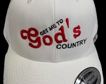 Get me to GOD'S COUNTRY Baseball Hat - Cap | Morgan Wallen | Embroidered  | Country | Mesh Trucker Hat