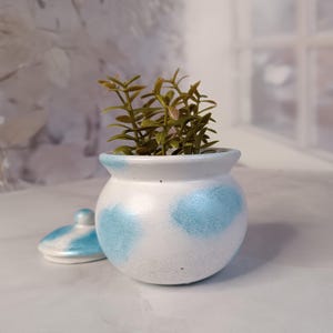 Handmade Concrete Round Planter – Stylish Indoor & Outdoor Plant Pot for Succulents, Cactus and Flowers, Ideal Gift for Plant Lovers