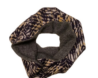 Eco Luxury | Mother's Day | Unique Gift | Neckwarmer | and Tag | Reversible Cashmere Scarf | Recycled Cashmere | Gift