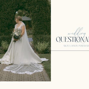 Wedding Photography Questionnaire