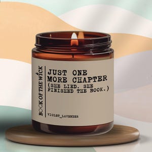 Just one more chapter (she lied. She finished the book) | Fragrance | Bookish | Candle, Melt, Perfume, Spray, Sample