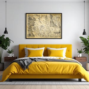 Northern Kingdoms - Witcher Map Print, Redania, Kaedwen, Temeria, Aedirn, Cintra, Lyria and Rivia Map, Kaer Morhen, the Continent Map, Witcher World Map Poster, Witcher Gift, Geralt of Rivia Map Poster, Witcher Art, Blood of Elves Map, Home Decor, Fantasy Map, Best Book Lover Gift, Bookish Gift, Fantasy Lover Gift, Fantasy Art, Room Decor, Fantasy Book Poster, Book Reader Gift, Wall Art, Unique Home Decor
