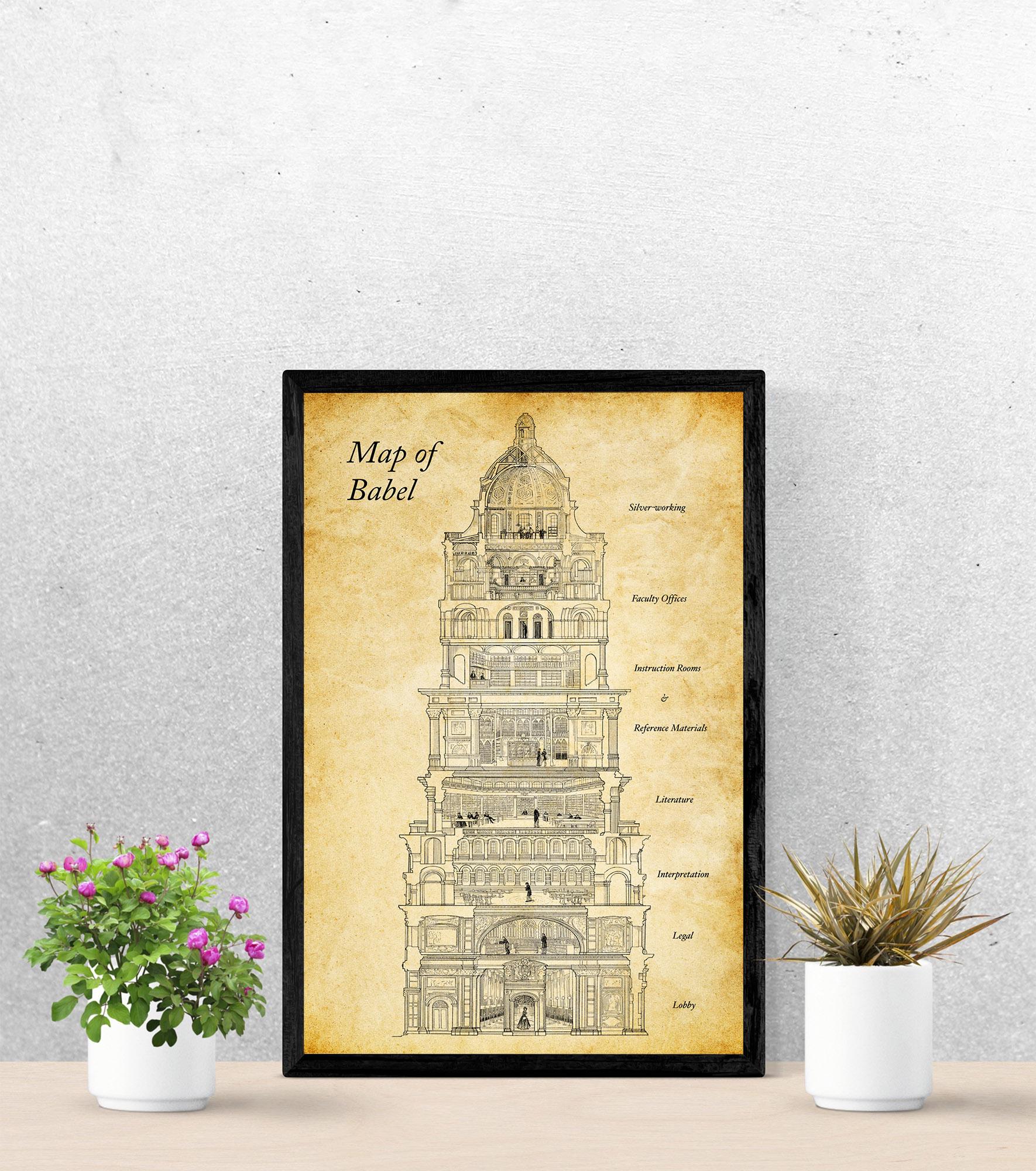 Babel Book Map Poster: R.F. Kuang's Oxford Revolution - Wall Art - Etsy