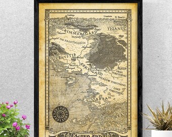 Osten Ard Map Poster: Memory, Sorrow, and Thorn Saga - Etsy
