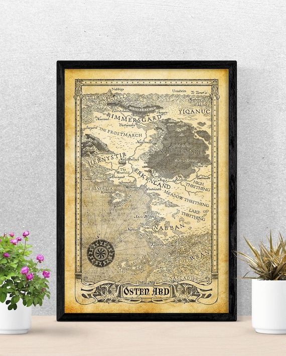廃盤新品/メロハー,AOR◆ATLAS/IN PURSUIT OF MEMORY Osten Ard Map Poster: Memory, Sorrow, and Thorn Saga - Etsy