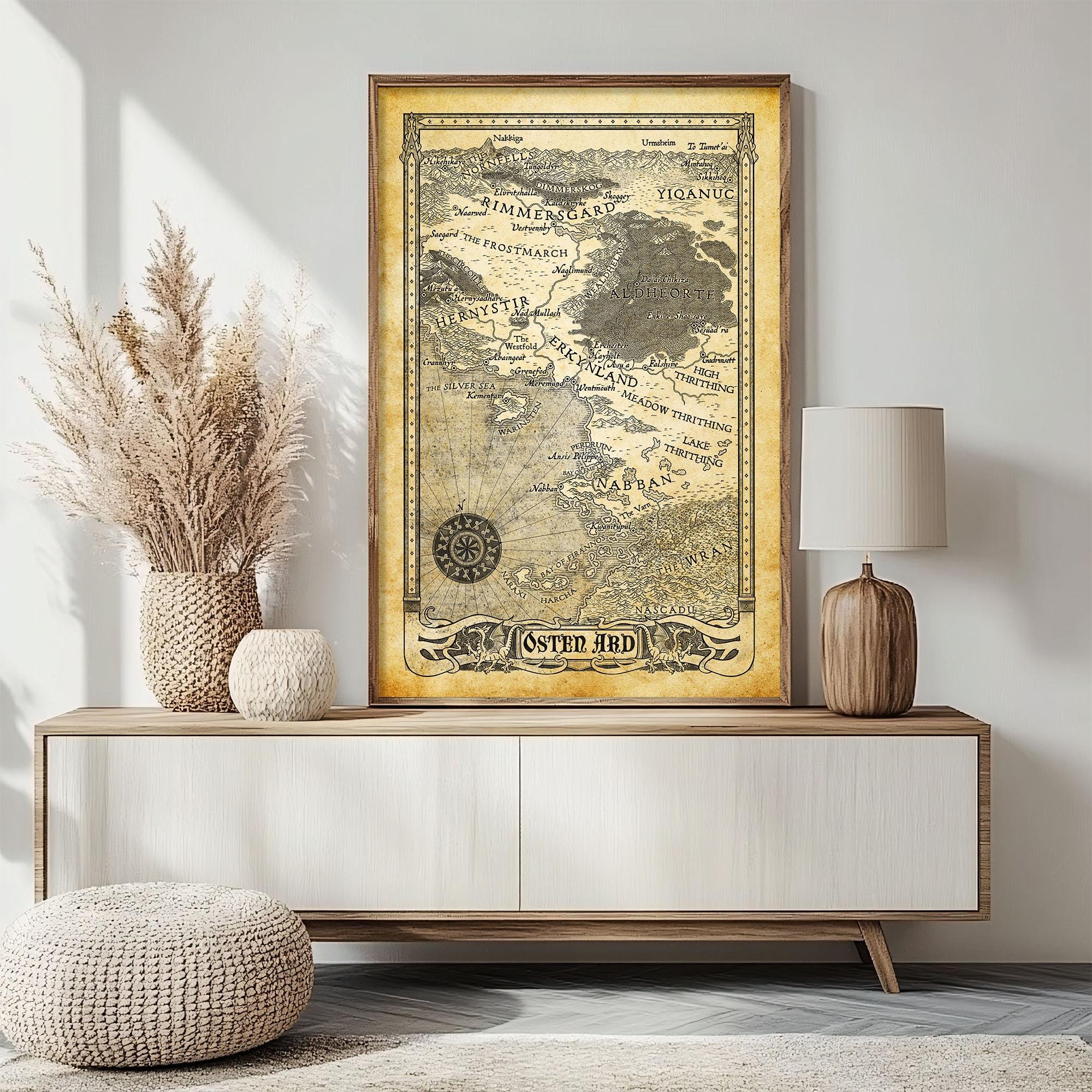 Osten Ard Map Poster: Memory, Sorrow, and Thorn Saga - Etsy